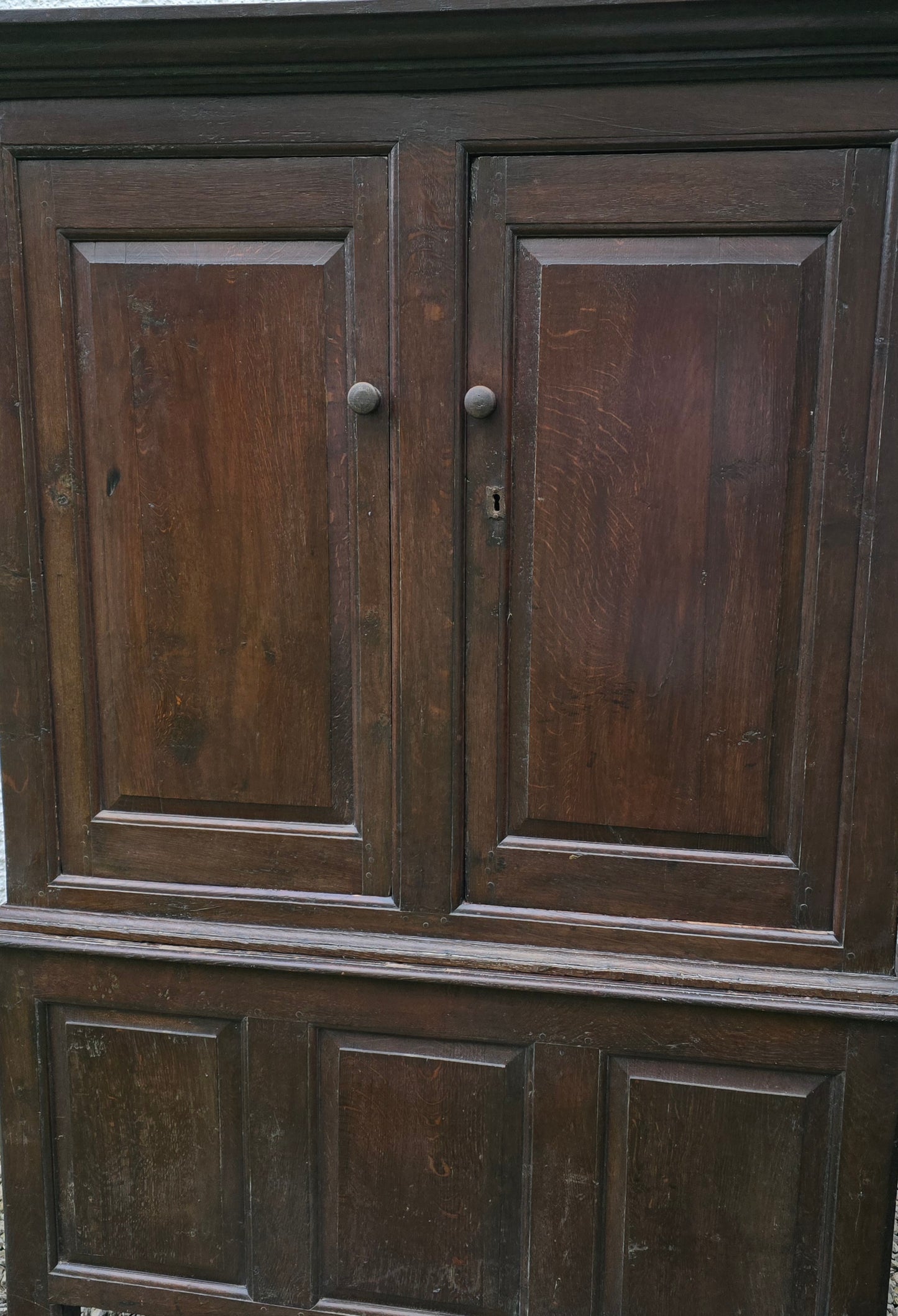 Late 18th Century Oak Housekeeper’s Cupboard / Press Cupboard