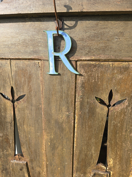 Vintage French Architectural Enamel Letters