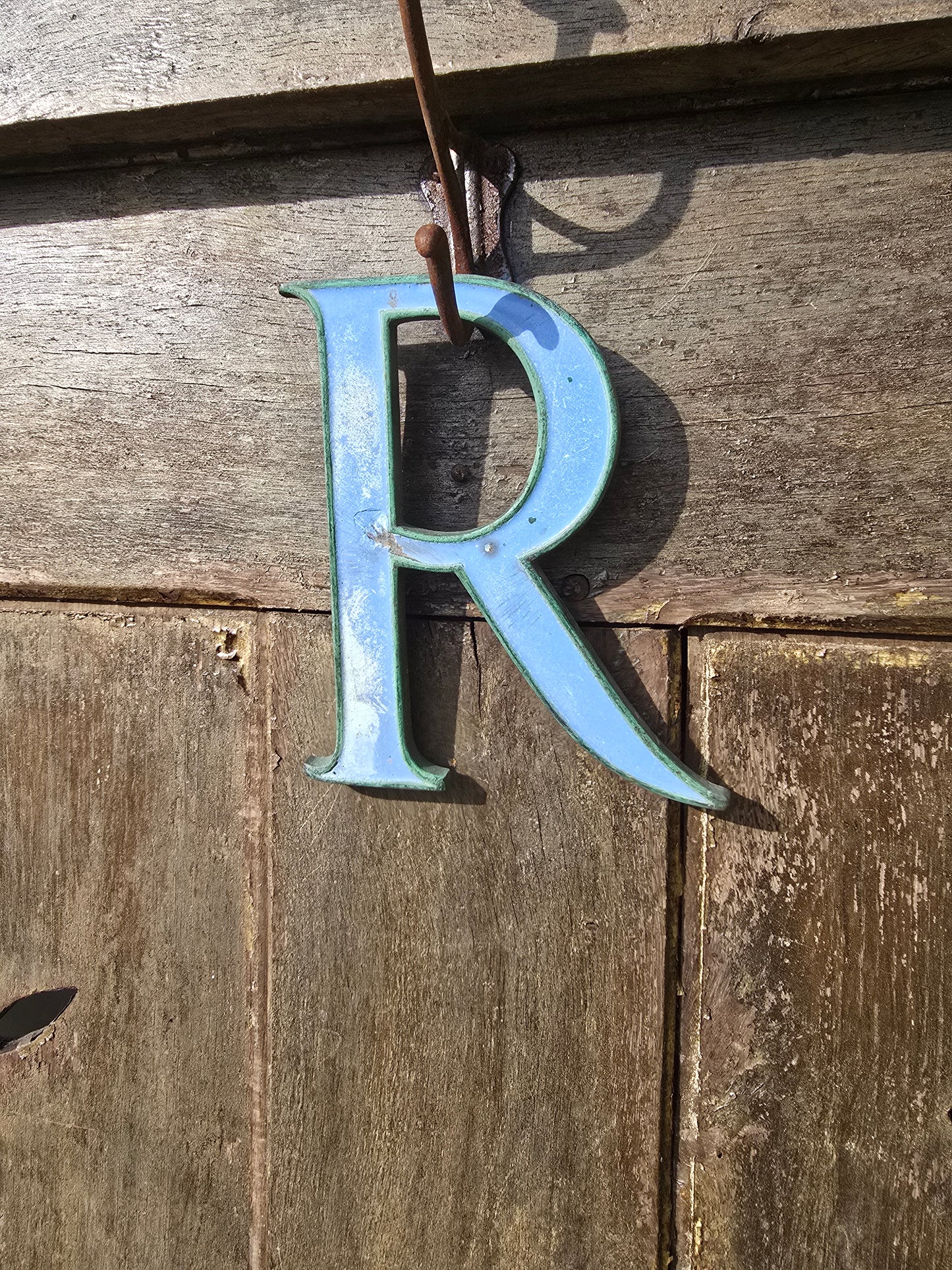 Vintage French Architectural Enamel Letters