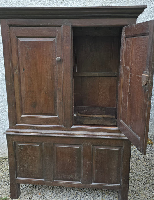 Late 18th Century Oak Housekeeper’s Cupboard / Press Cupboard