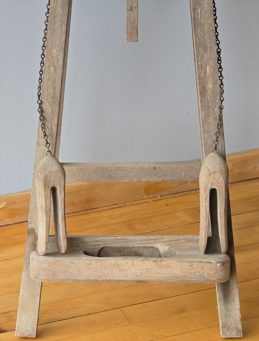 Antique Saddler’s Stitching Horse – Leatherworker’s Clamp Stand