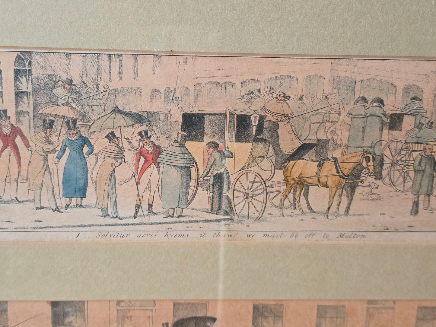 Set of Four Early 19th Century Fox Hunting Coaching Prints – Published by S. & J. Fuller, London
