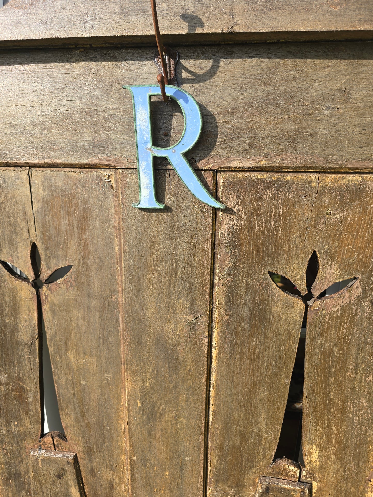 Vintage French Architectural Enamel Letters