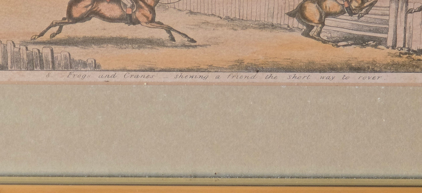 Set of Four Early 19th Century Fox Hunting Coaching Prints – Published by S. & J. Fuller, London