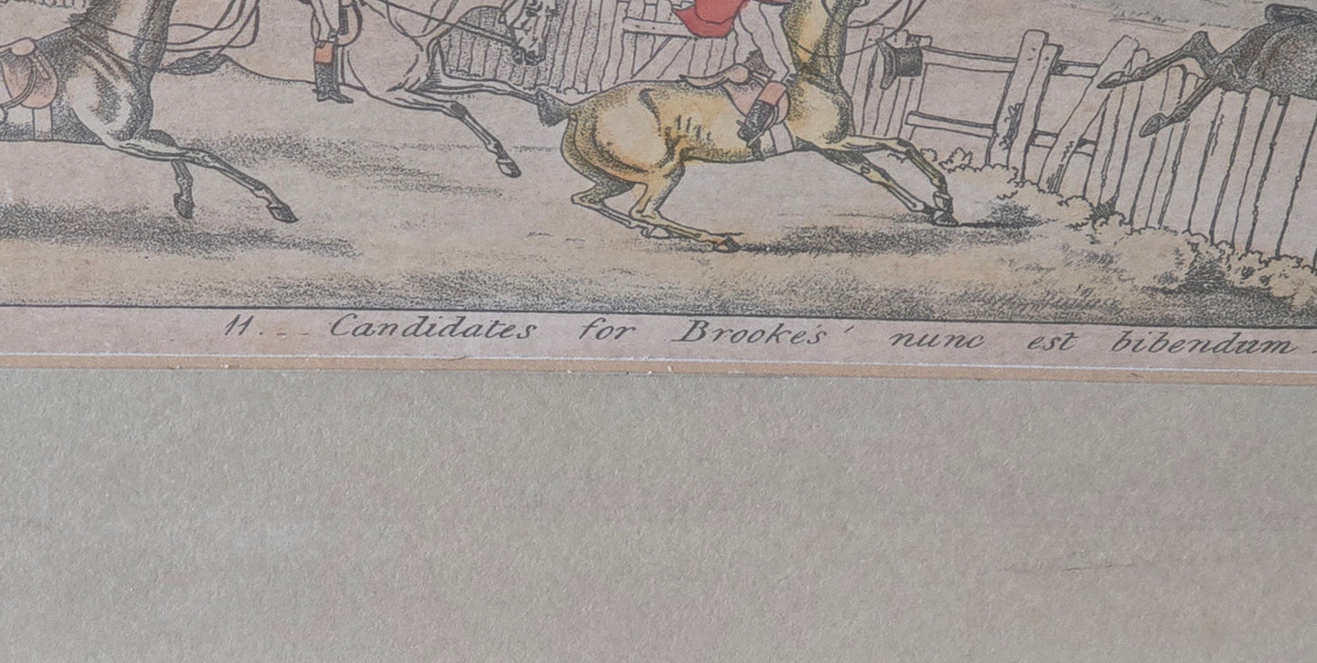 Set of Four Early 19th Century Fox Hunting Coaching Prints – Published by S. & J. Fuller, London