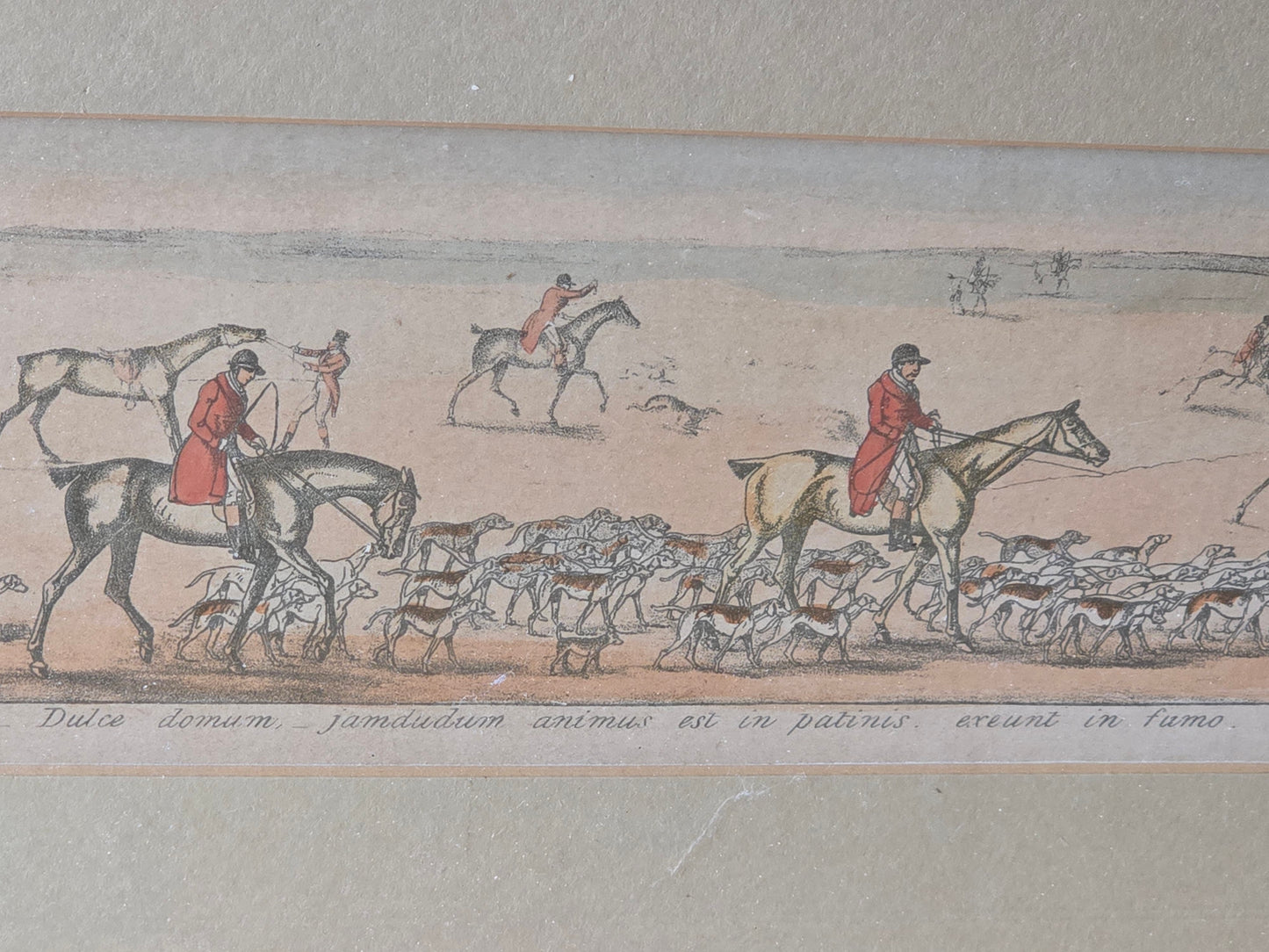 Set of Four Early 19th Century Fox Hunting Coaching Prints – Published by S. & J. Fuller, London