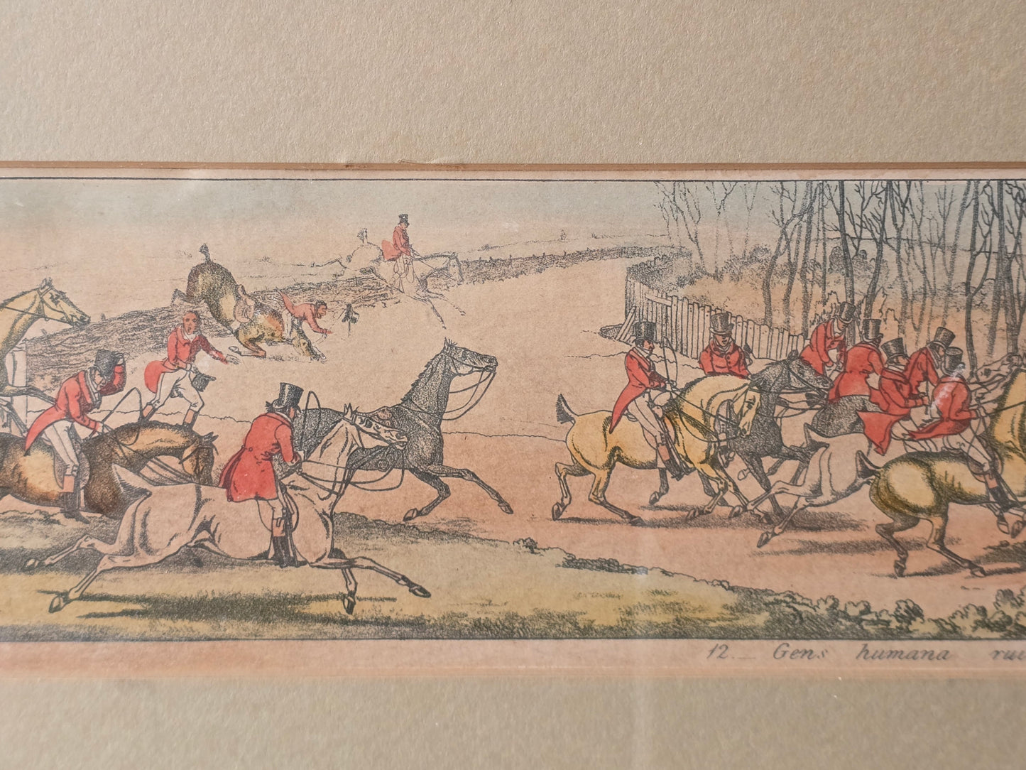 Set of Four Early 19th Century Fox Hunting Coaching Prints – Published by S. & J. Fuller, London