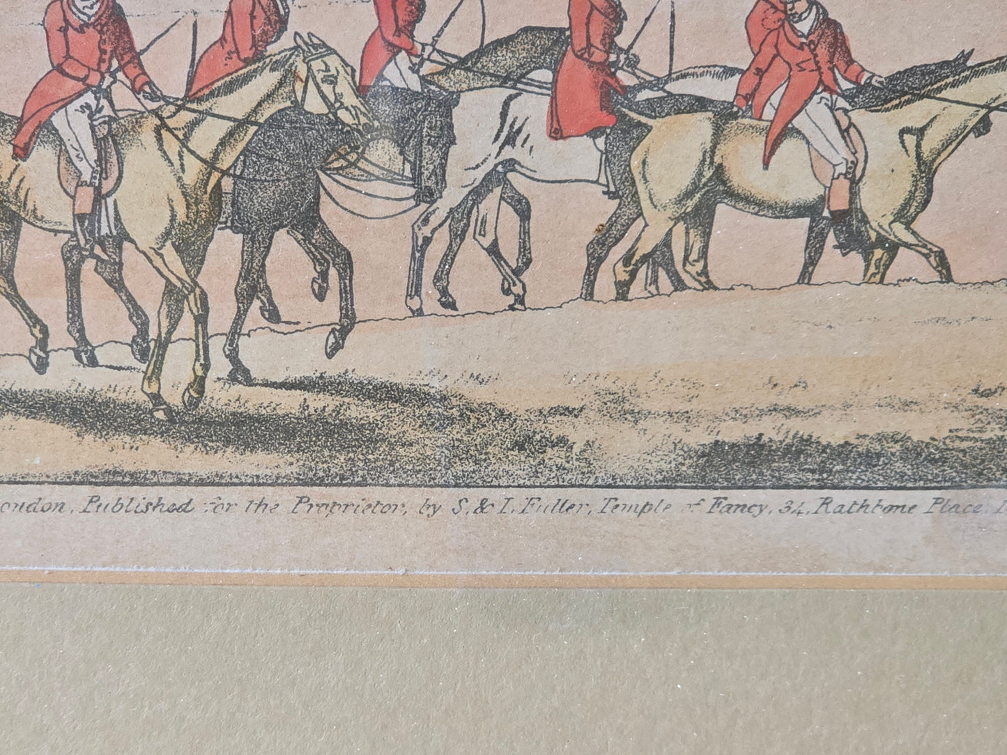 Set of Four Early 19th Century Fox Hunting Coaching Prints – Published by S. & J. Fuller, London