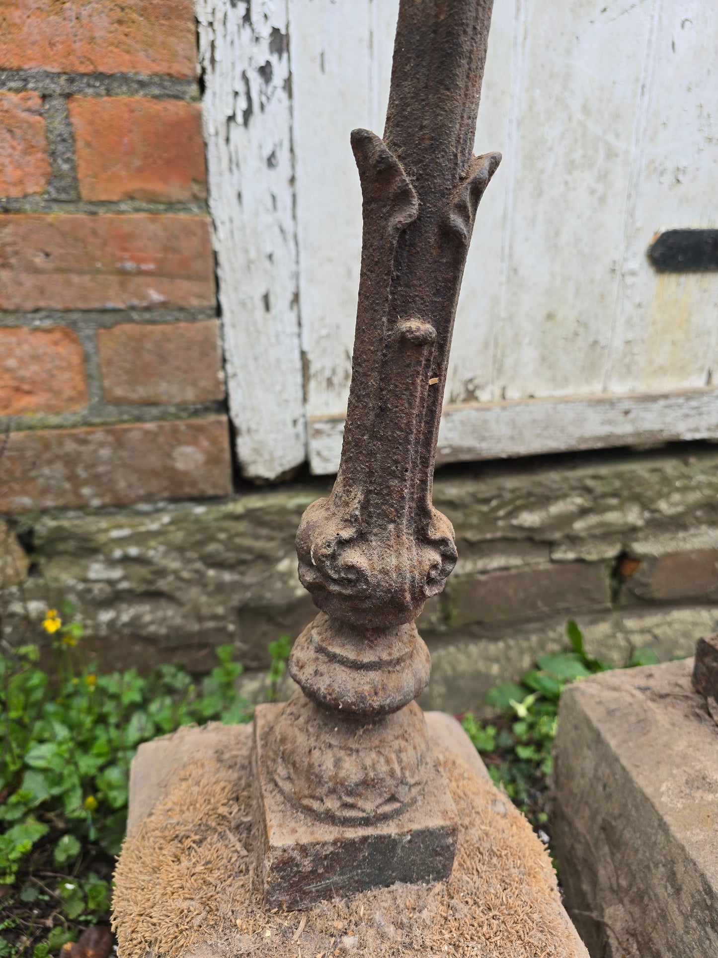 Pair of Victorian Cast Iron Estate Chain Barrier Posts
