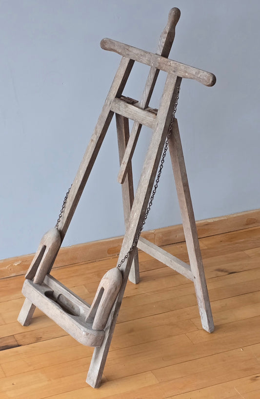 Antique Saddler’s Stitching Horse – Leatherworker’s Clamp Stand